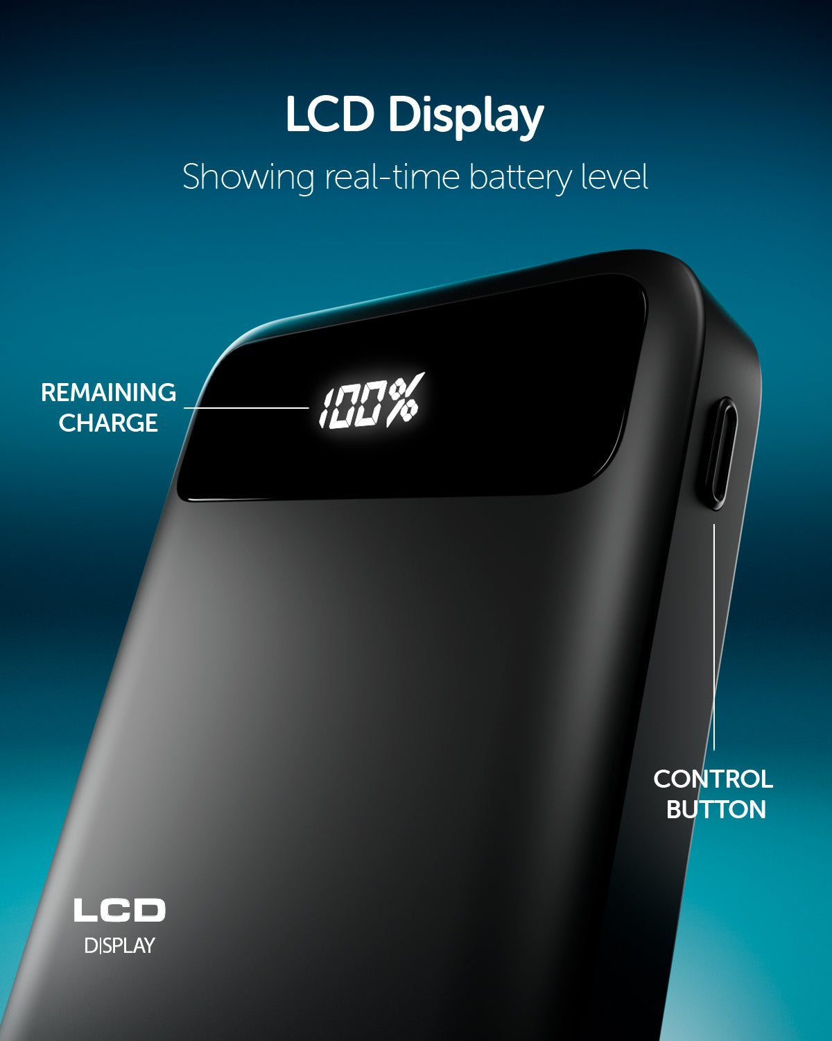 Powerbank Power Flux 10000mAh, 1 porta USB-C e 1 porta USB-A