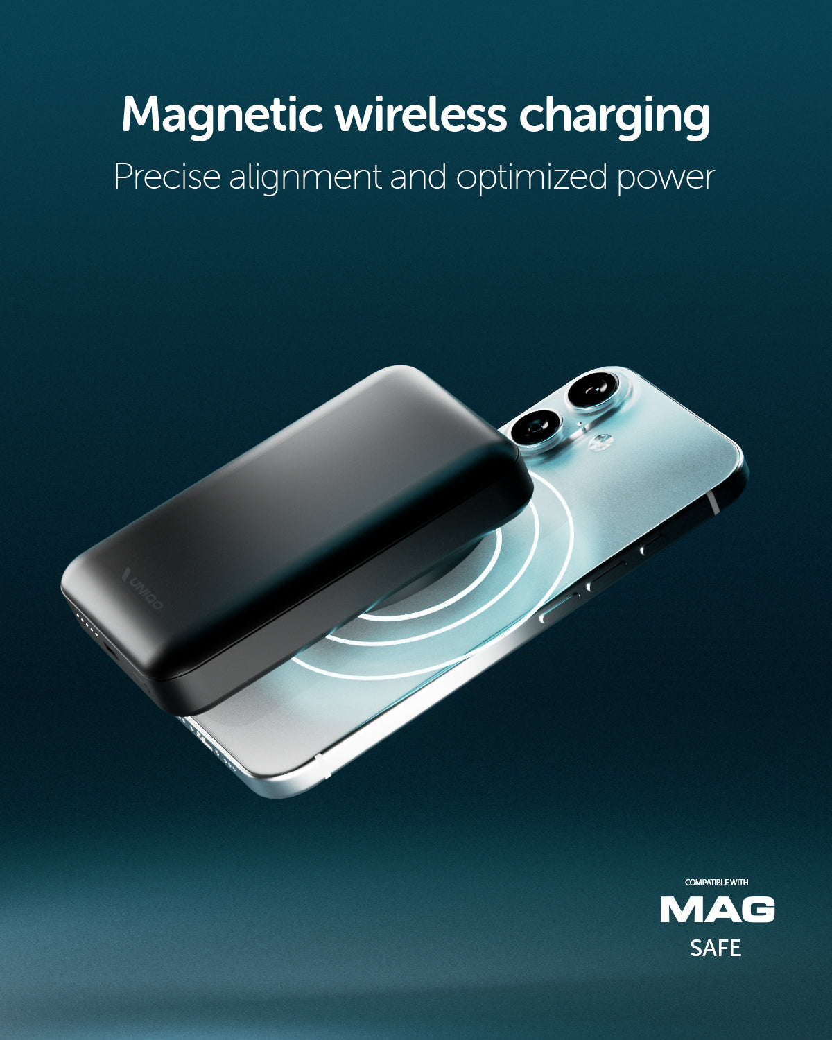 Power Bank 10.000 mAh Power Flux, compatibile MagSafe e con porta USB-C 20W