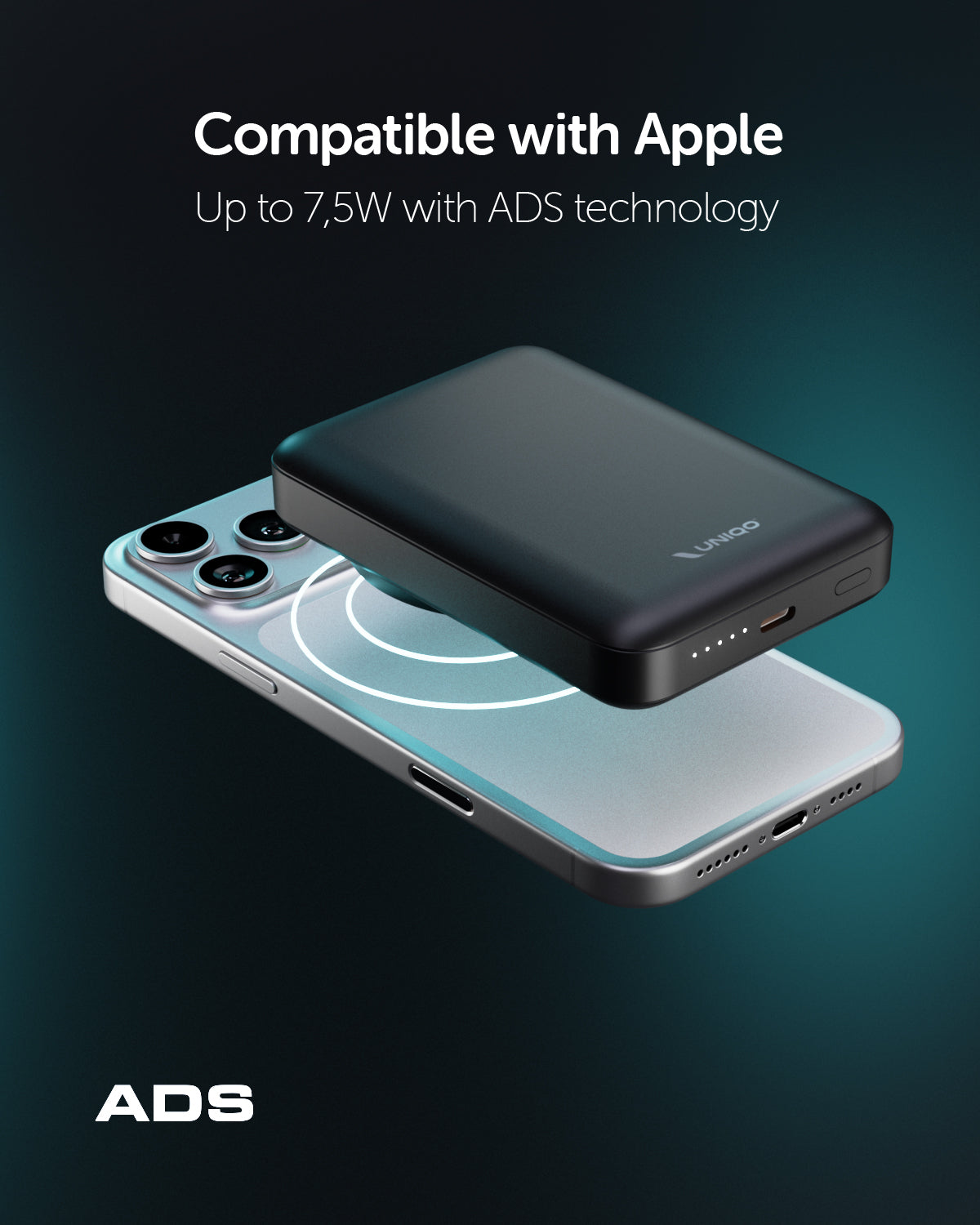 Power Bank 10.000 mAh Power Flux, compatibile MagSafe e con porta USB-C 20W