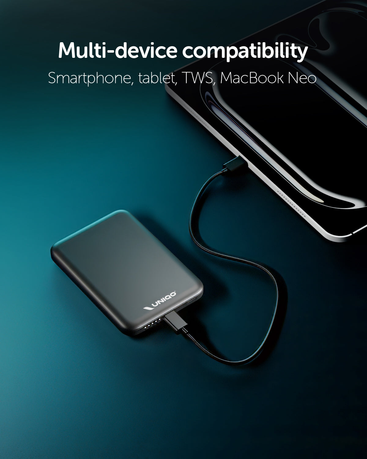 Power Bank 5000 mAh Power Flux compatibile MagSafe e con porta USB-C 20W