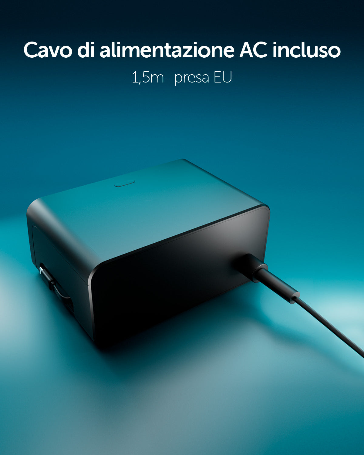 Stazione di ricarica 240W con 2 cavi USB-C retrattili e 4 porte
