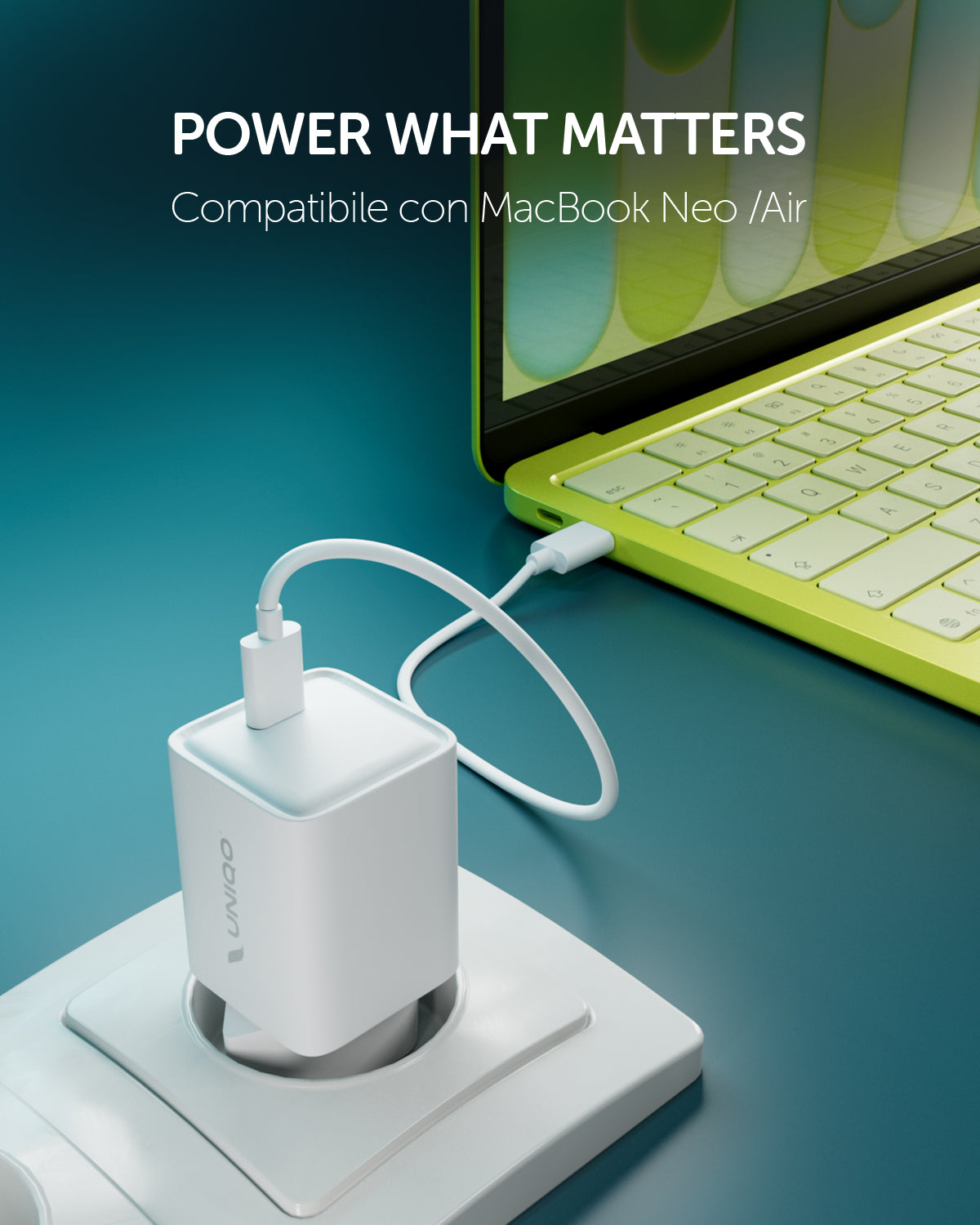 Cube 30 caricatore GaN compatto con porta USB-C 30W Power Delivery