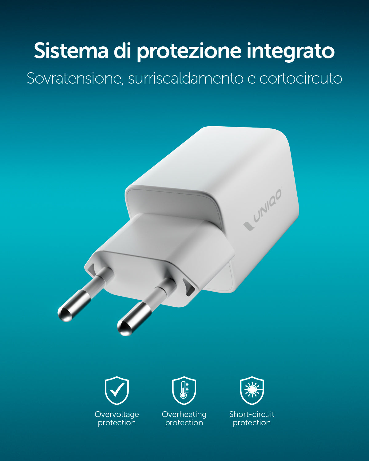 Cube 45 caricatore GaN USB-C 45W Power Delivery