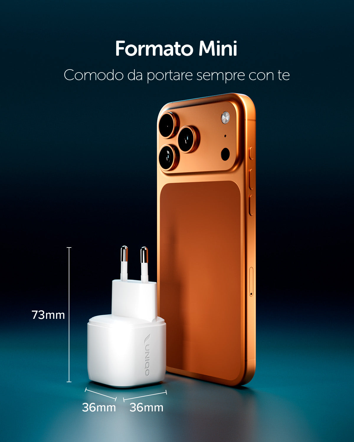 Kit caricatore GaN USB-C 20W con cavo intrecciato da 1,5 m