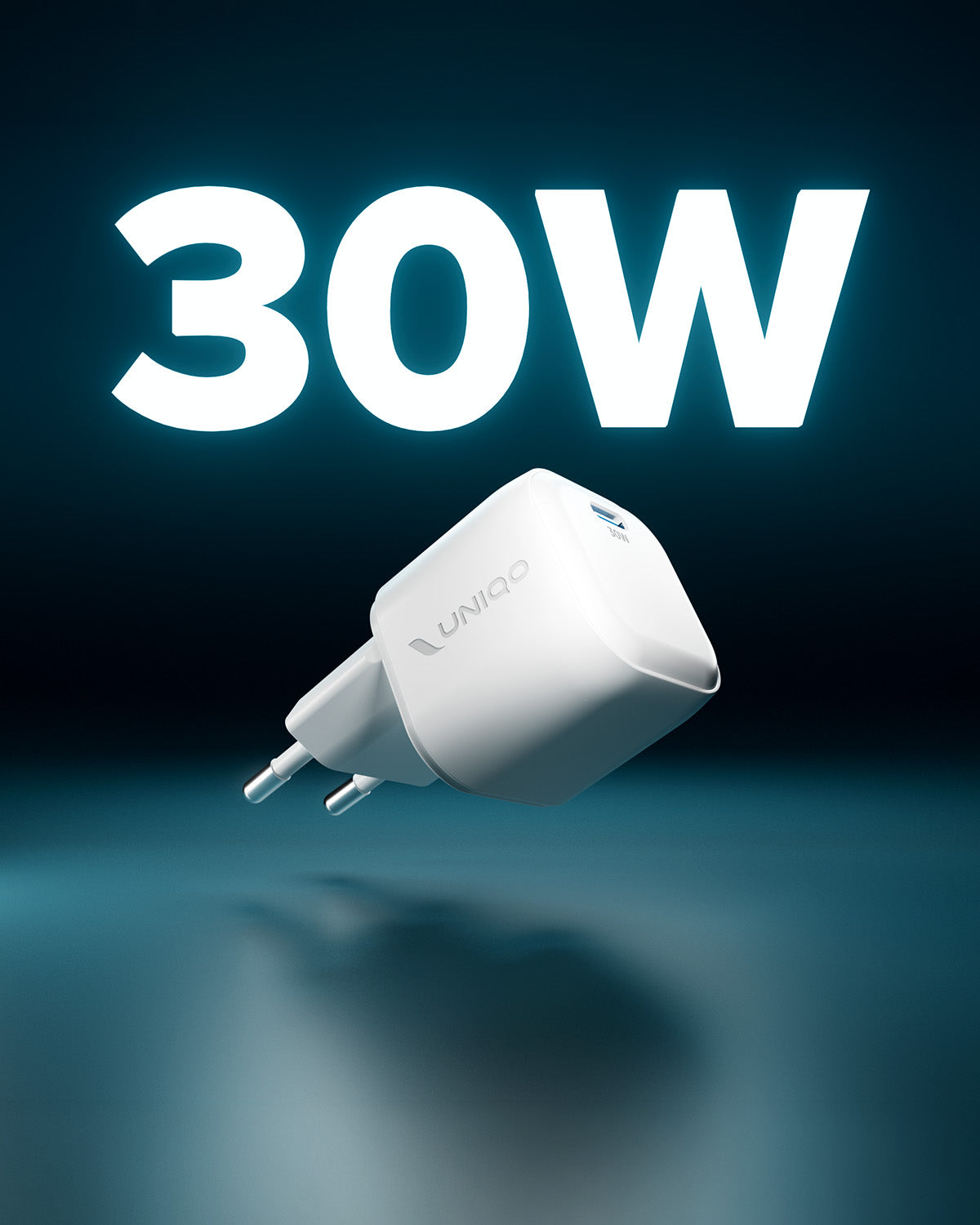 30W GaN charger kit with USB-C port and 1.5m braided cable