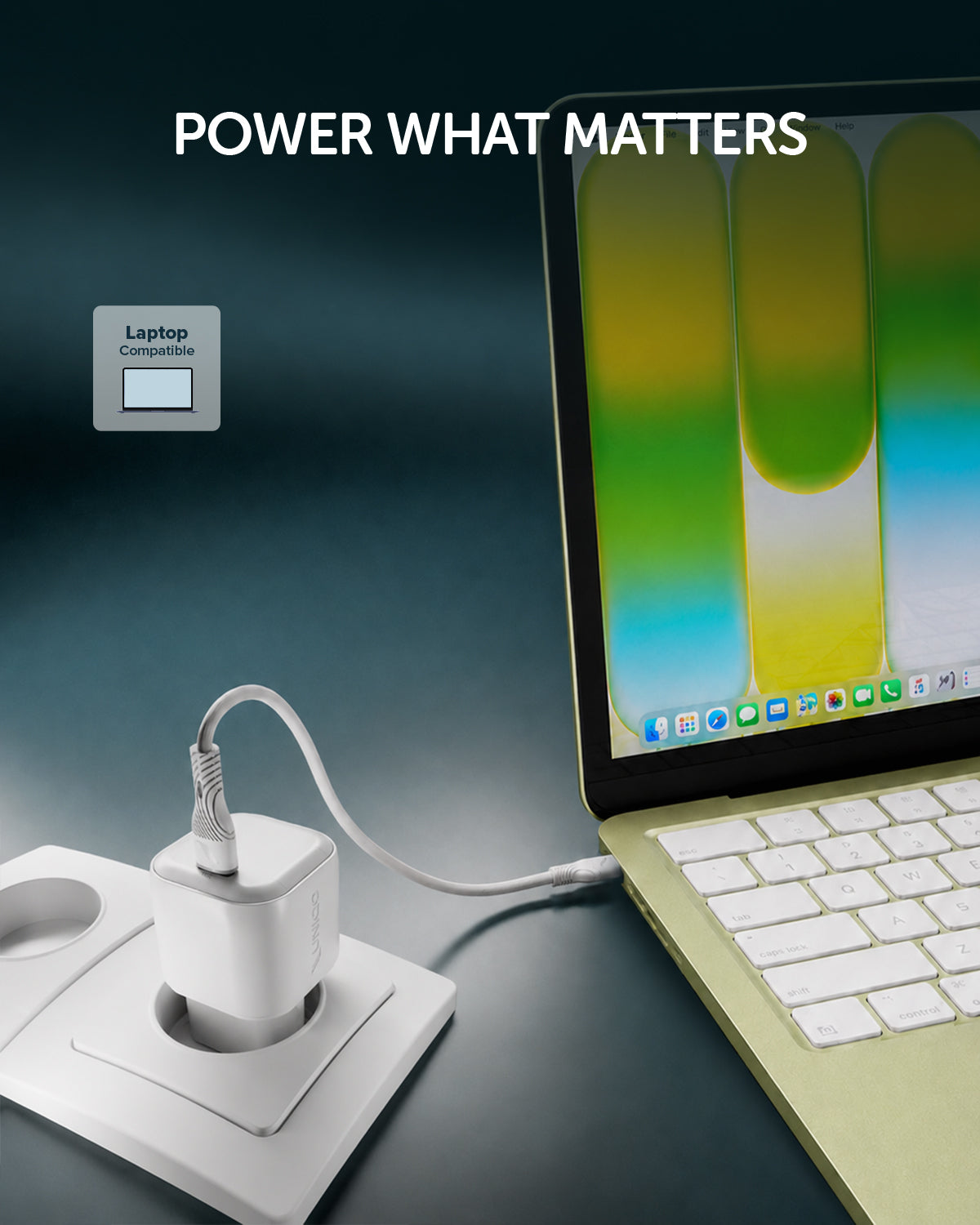 Kit caricatore GaN con porta USB-C 30W e cavo intrecciato da 1,5 m