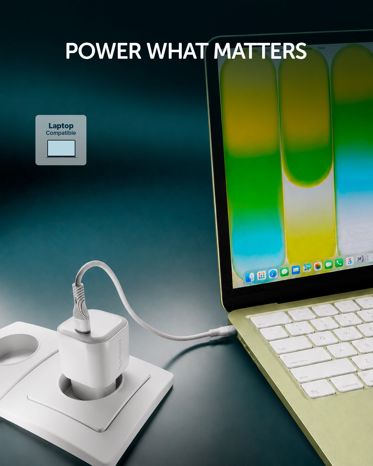 Kit caricatore GaN con due porte USB-C 100W e cavo intrecciato da 1,5 m
