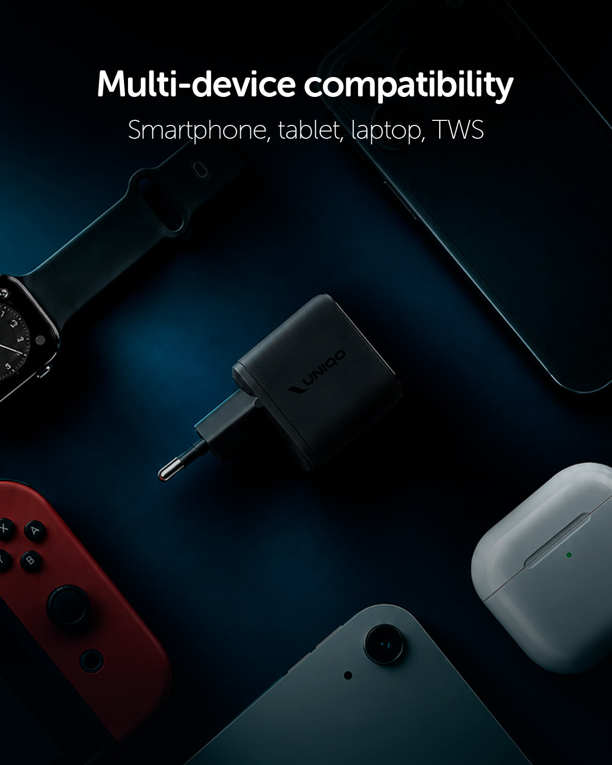 Kit caricatore 45W con una porta USB-C e display TFT integrato e cavo USB-C 1,5m