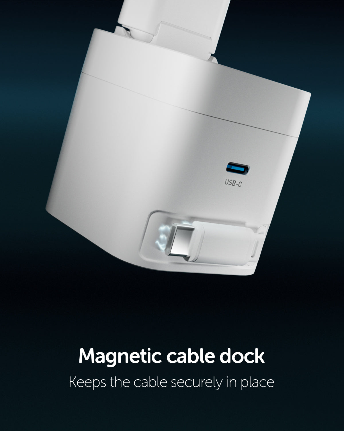 Caricatore da parete GaN 65W con spina pieghevole e cavo USB-C retrattile